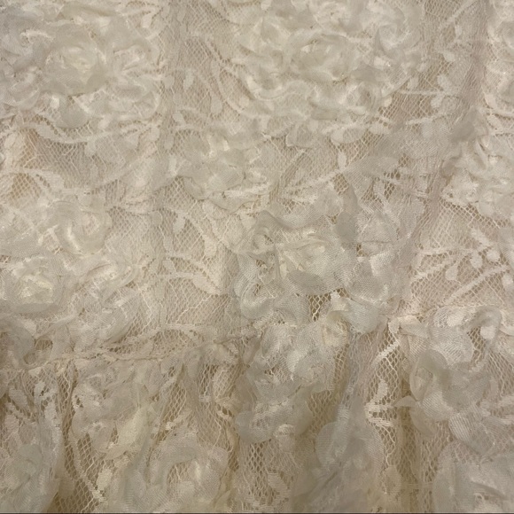 Zara sleeveless ruffled lace dress with dropped waist & contrasting necktie NWT - Picture 10 of 13